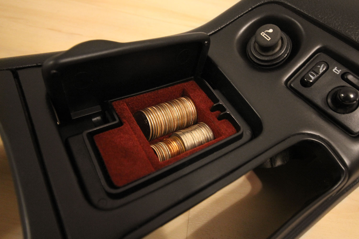 thumbnail image 2 of Ford Ash Tray Lid And Coin Holder Center Console Kit – Black, No Lighter Element 2 of 3