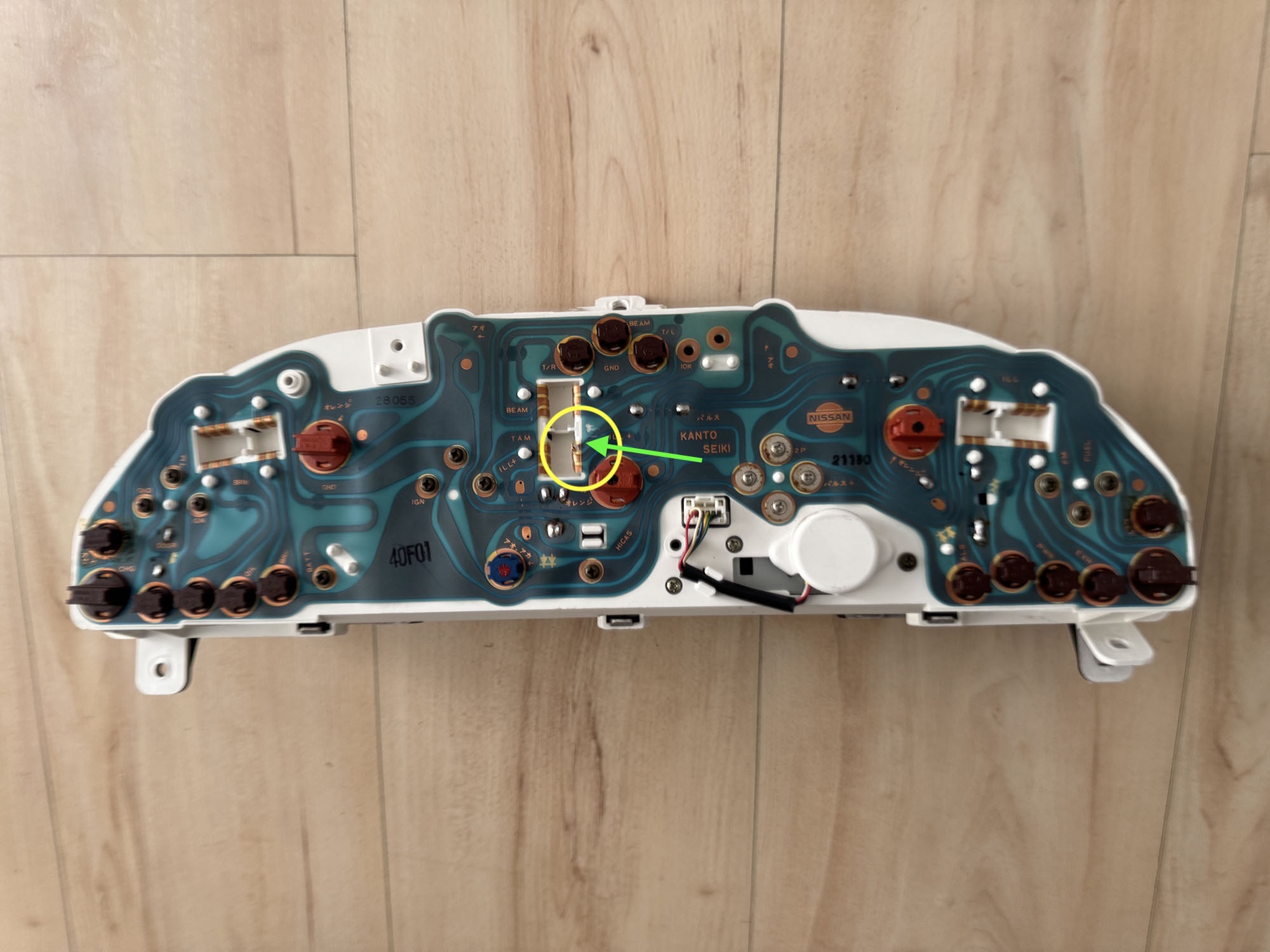 S13 KA24DE Gauge Cluster (Damaged) - Image 2